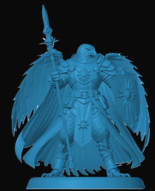 Aarakocra Paladin 3D model thumbnail