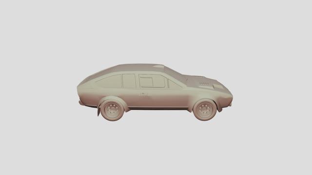 Alfa-Romeo GTV Turbodelta for 3D-printing 3D model thumbnail