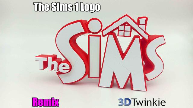 Sims Game Logo 3D 3D model thumbnail
