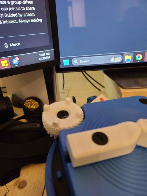 Thumbwheel with handles 3D model thumbnail