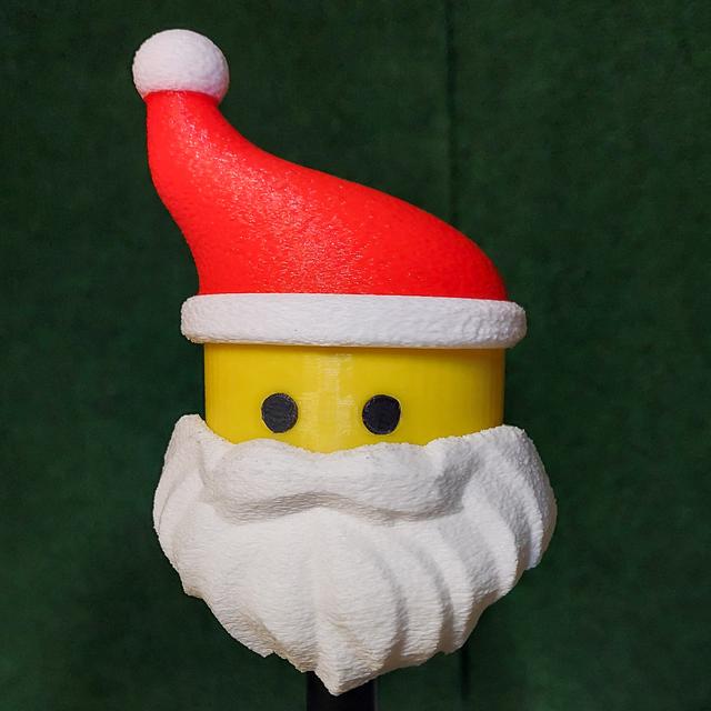 Santa Hat fot Lego hitch ball cover 3D model thumbnail
