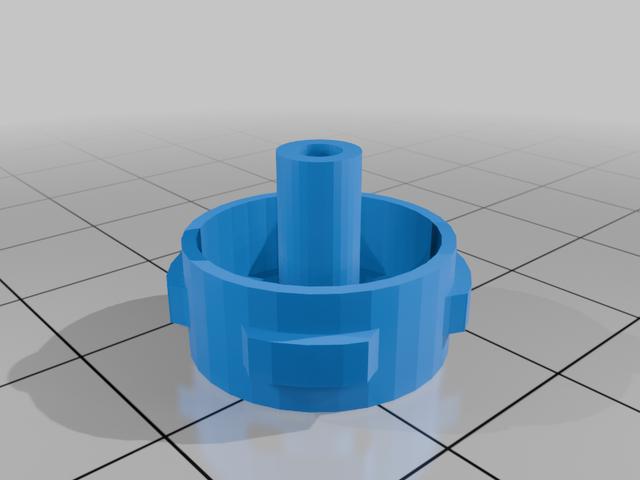 5 spoke rim FSO Polonez MR78 1:24 3D model thumbnail