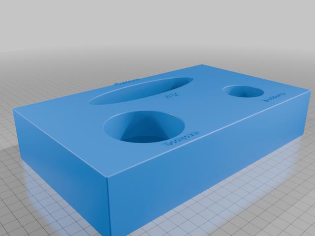 Toothbrush, toothpaste, deodorant holder 3D model thumbnail