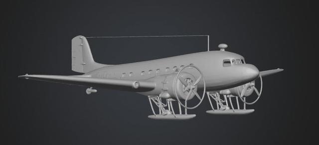 Li-2 V-T (Polar aviation) 3D model thumbnail