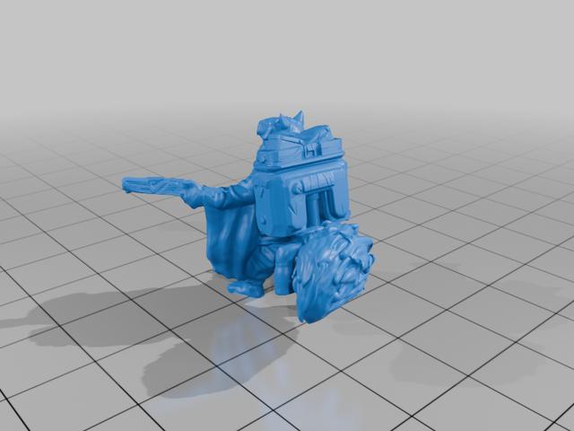 Tuck Harrigan Heroscape Proxy 3D model thumbnail