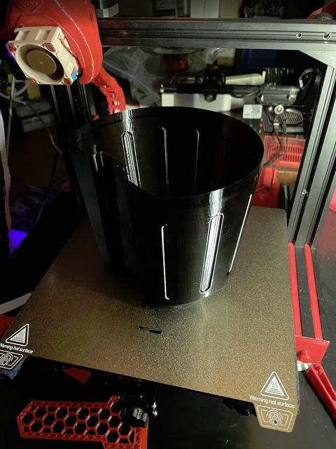 <2h Optimized for Spiral-Vase Mode | Removable Desk Bin Trash Can V2 3D model thumbnail