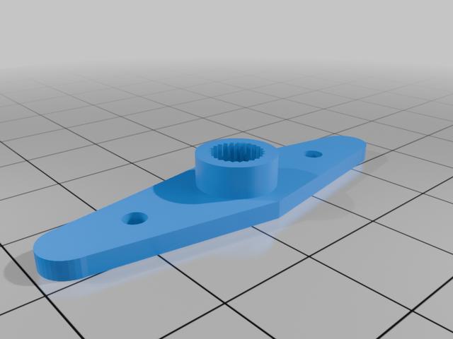 Servo horn for Hendrikx neck mechanism 3D model thumbnail