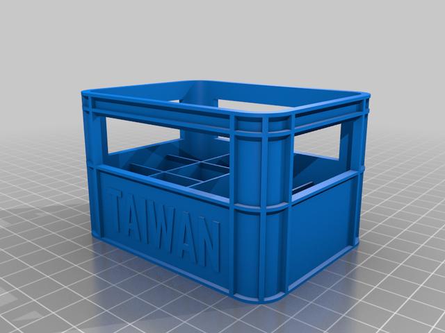 Beer battery storage box for size 18650 batteries 3D model thumbnail