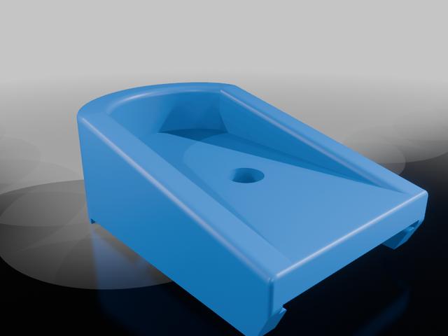 CZ P10S  Pinky with lip 3D model thumbnail