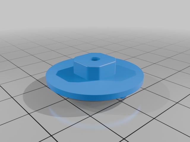 Futaba adaptor for DAS SPEED 44mm Ulitimate Steering Wheel 3D model thumbnail