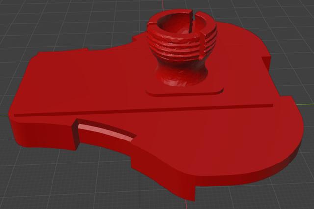 Ball Joint Socket Back-Plate 3D model thumbnail
