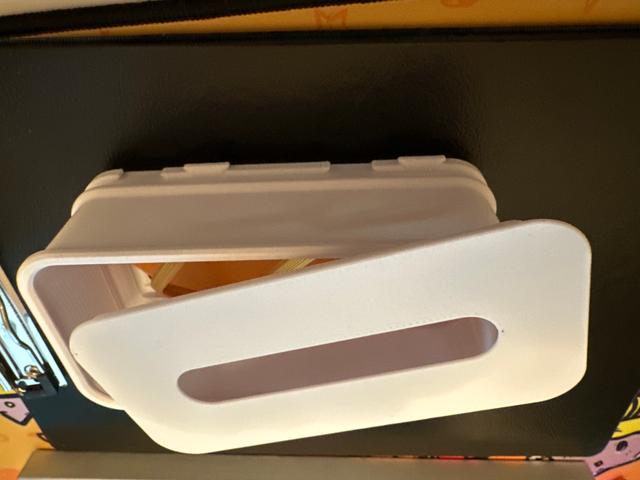 Lid With Hole in Middle for Interlocking Sorting Cups (Square Shape) 3D model thumbnail