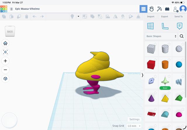 Peeps with legs and wings 3D model thumbnail