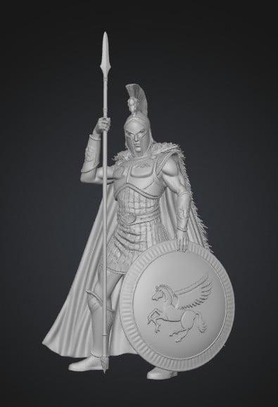Spartan Pegasus Warrior 3D model thumbnail