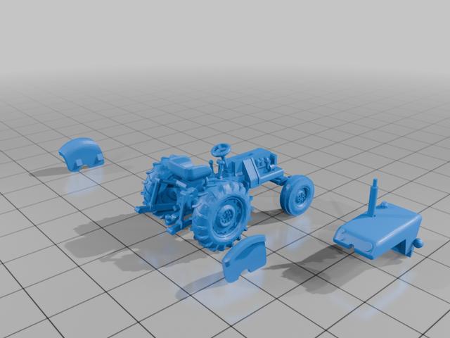 John brown ho scale 3D model thumbnail