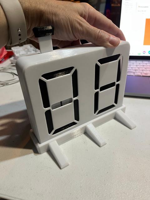 2 Digit (7-Segment) Counter Stand 3D model thumbnail