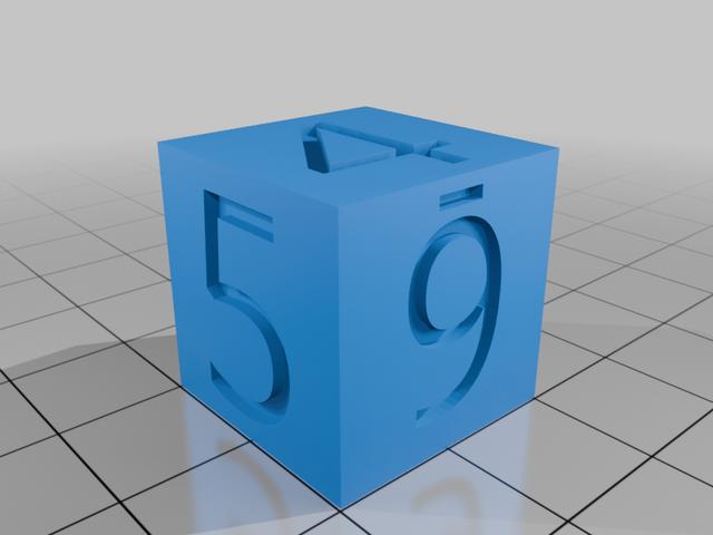 Weighted Die 3D model thumbnail