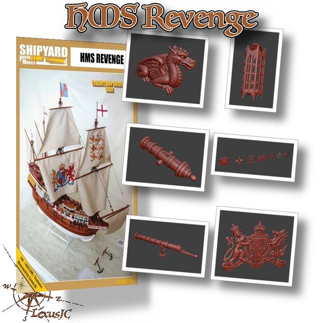 HMS Revenge Ship Elements (model-shipyard.com) 3D model thumbnail