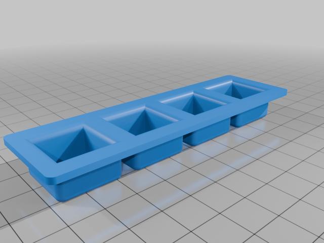 Sliding Pill-box for medication  3D model thumbnail