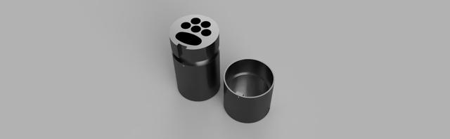 cigarette container with lighter 3D model thumbnail