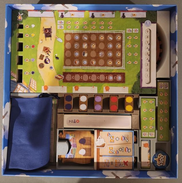 Windmill Valley with Blooming Sails Expansion Board Game Insert 3D model thumbnail