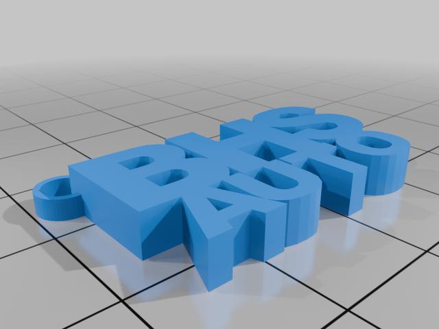 BHS AUTO keychain 3D model thumbnail
