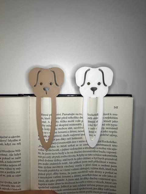 Dog bookmark 3D model thumbnail