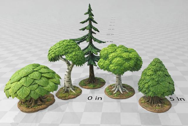 Sample Trees 01 3D model thumbnail
