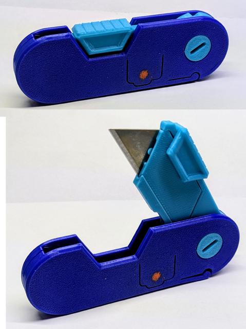 Utility Knife With Lock  3D model thumbnail