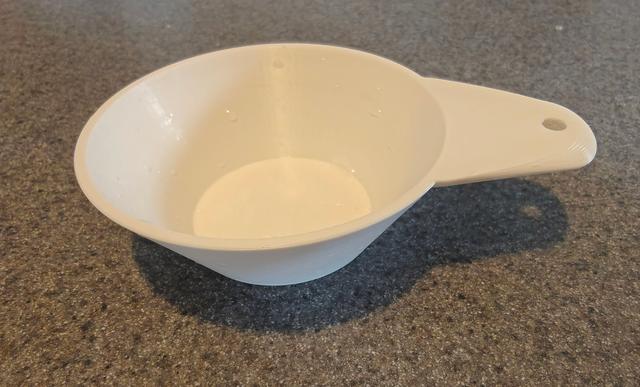 One half cup measuring cup  3D model thumbnail