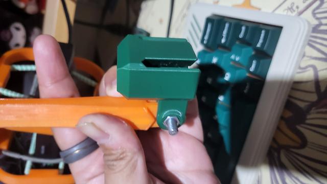 Desk Clamp (Modular) to Modular Mounting System Adapter 3D model thumbnail