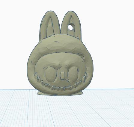 Labubu pencil topper 3D model thumbnail