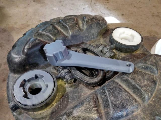 Modified Drum Bung Wrench 3D model thumbnail