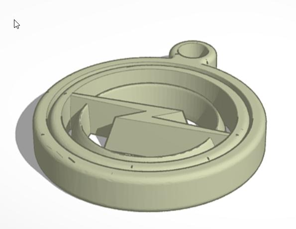 OPEL Gyro Keychain 3D model thumbnail