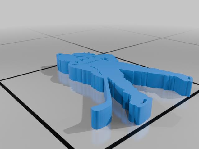iceh keychain 3D model thumbnail