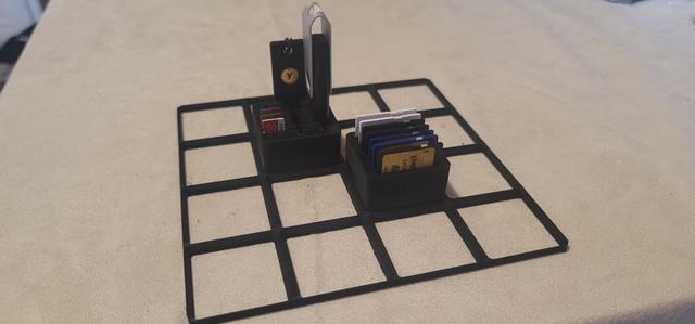 Gridfinity OpenSCAD USB and SD Card Holder 3D model thumbnail