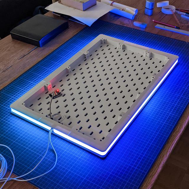 LED-Frame for IKEA SKADIS pegboards 3D model thumbnail