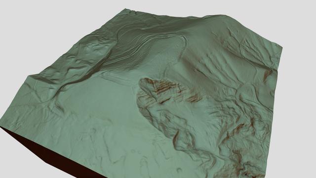Mam Tor Iron Age Hillfort 3D model thumbnail