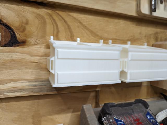 Desktop Dumpster with French Cleat 3D model thumbnail