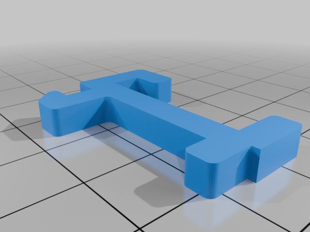 Hook HexKey Holder Skadis 3D model thumbnail