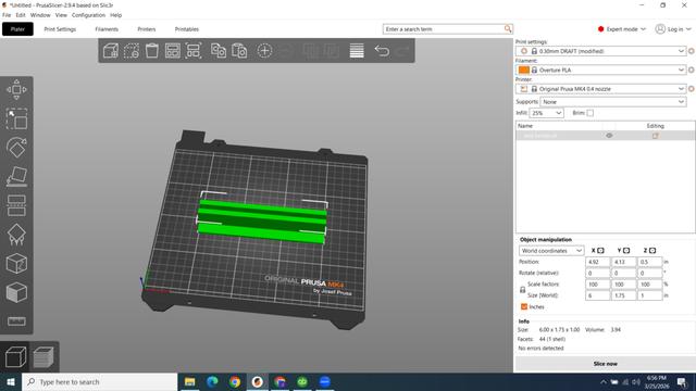print bed holder 3D model thumbnail