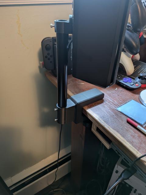 Modular Clamp Adapter for 3/4in PVC Pipe 3D model thumbnail