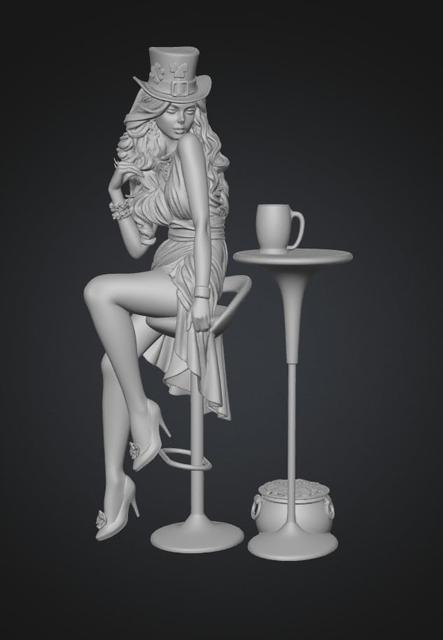 St. Patrick Day Enchantress 3D model thumbnail