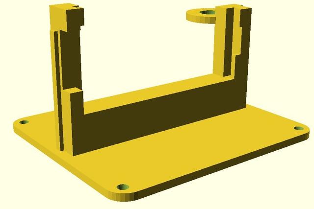 WiFi LoRa 32 V3 (Heltec V3) Stand Adapter for RAB Platform 3D model thumbnail