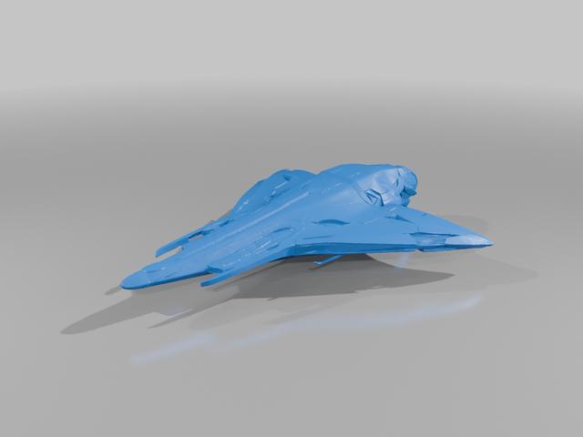 Aethyn drop ship  3D model thumbnail