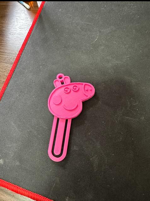 Peppa Pig Bookmark/Key Chain/Playdough Press 3D model thumbnail