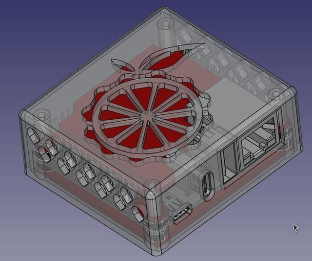 OrangePi Zero 3 case (version without expansion board) 3D model thumbnail