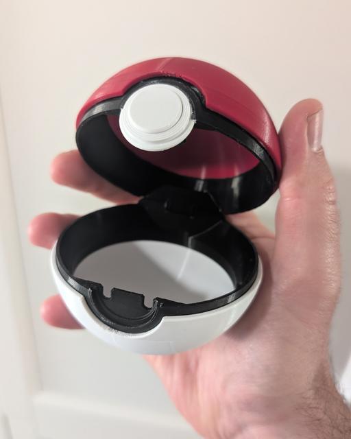 Openable Pokeball 3D model thumbnail
