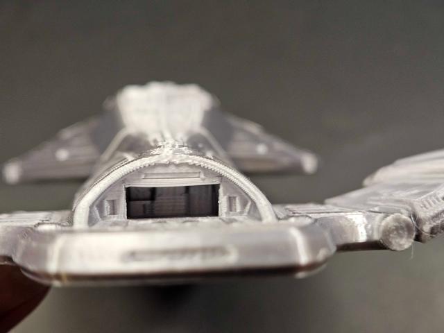 Voyager Secondary Hull w/ open Shuttle Bay. 3D model thumbnail