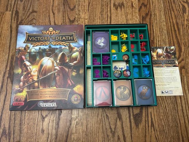 Quartermaster General Victory or Death Board Game Insert 3D model thumbnail